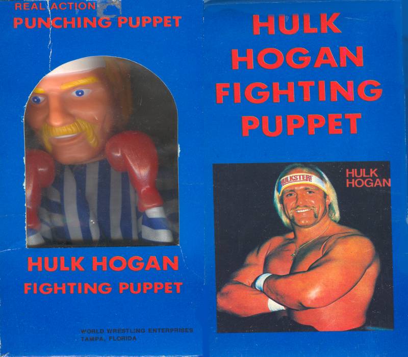 World Wrestling Enterprises 1985 Hulk Hogan Fighting Puppet PWcatalog