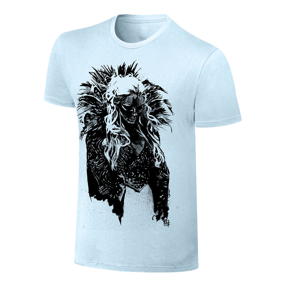 Charlotte Flair Rob Schamberger Blue Art Print T-Shirt T-Shirt PW Catalog