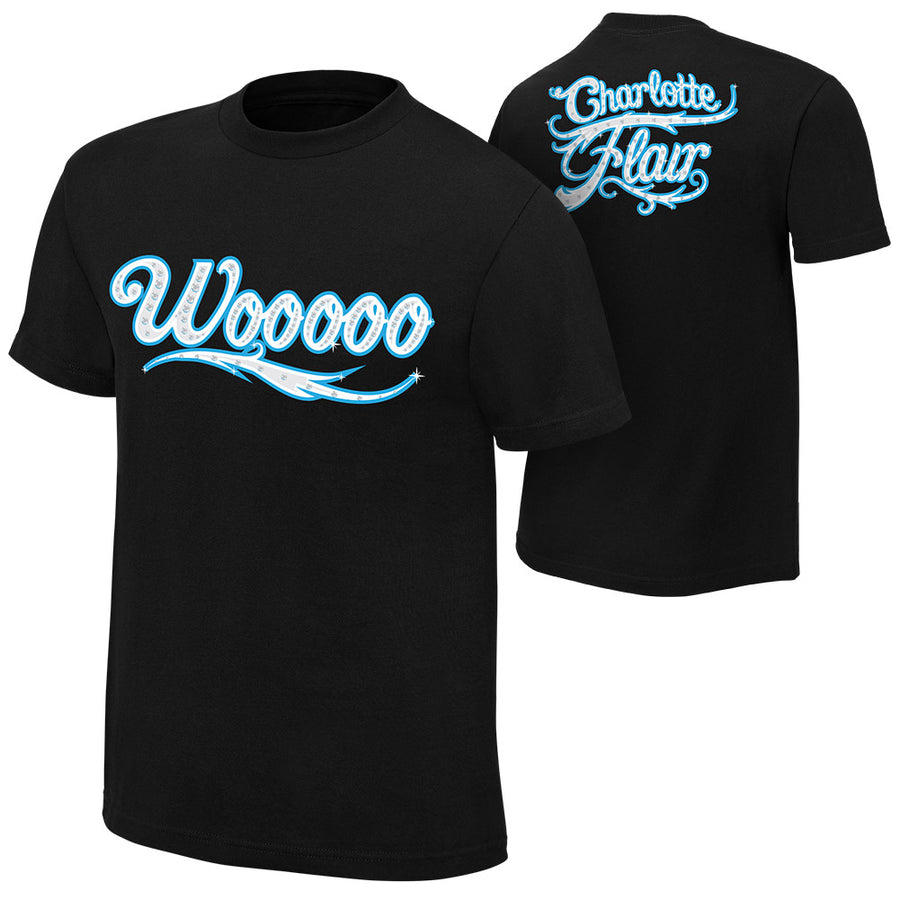 Charlotte Flair "Wooooo" Authentic T-Shirt T-Shirt PW Catalog