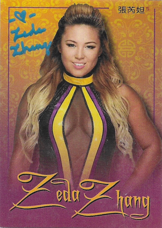 Zeda Zhang trading card PW Catalog