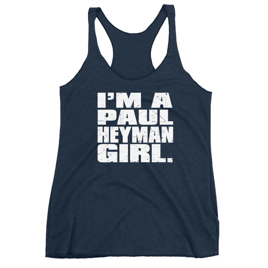 Paul Heyman "I'm a Paul Heyman Girl" Women's Racerback Tank Top Tank Top PW Catalog