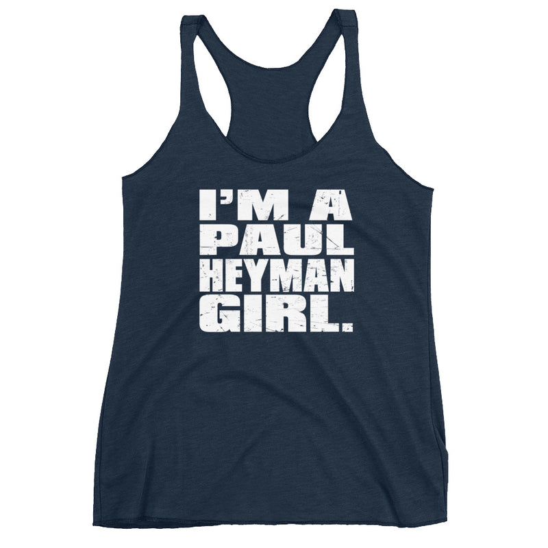 Paul Heyman "I'm a Paul Heyman Girl" Women's Racerback Tank Top