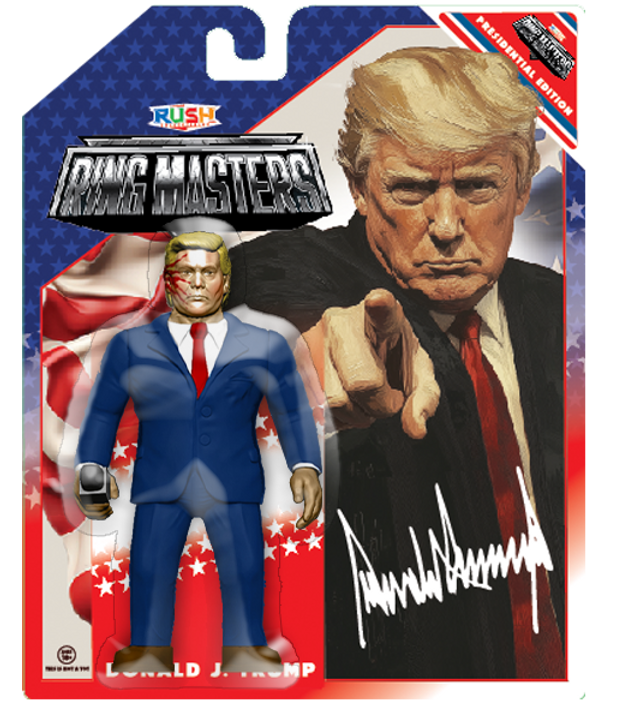 Rush Collectibles Ring Masters Presidential Edition Donald J. Trump [With Blood Variant]