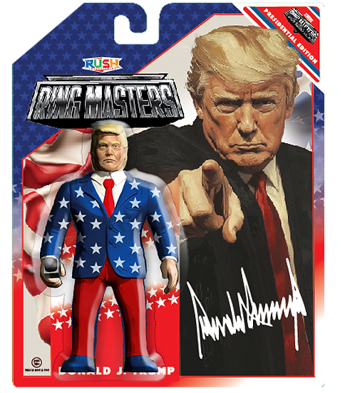 Rush Collectibles Ring Masters Presidential Edition Donald J. Trump [Old Glory Variant] PW Catalog