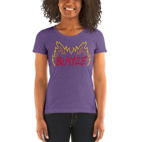 Alundra Blayze "Flames" Women's Tri-Blend T-shirt T-Shirt PW Catalog