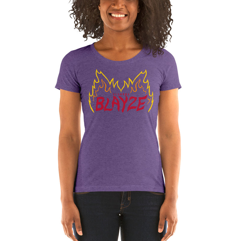 Alundra Blayze "Flames" Women's Tri-Blend T-shirt T-Shirt PW Catalog