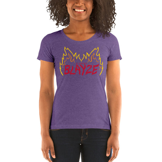 Alundra Blayze "Flames" Women's Tri-Blend T-shirt