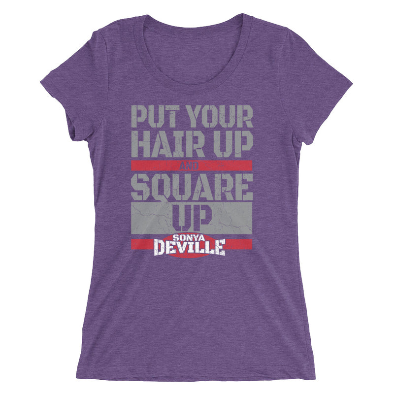 Sonya Deville "Square Up" Women's Tri-Blend T-shirt T-Shirt PW Catalog