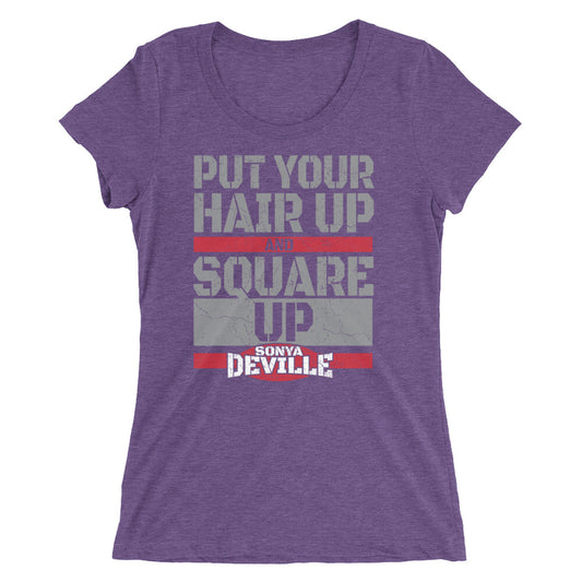 Sonya Deville "Square Up" Women's Tri-Blend T-shirt T-Shirt PW Catalog