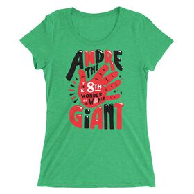 Andre the Giant "8th Wonder Illustrated" Women's Tri-Blend T-Shirt T-Shirt PW Catalog