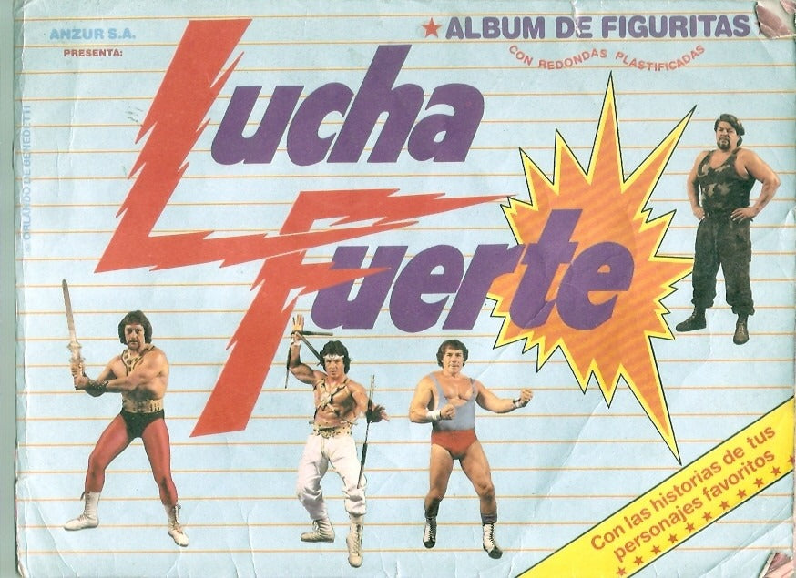 Lucha Fuerte Stickers Album From Argentina 1988 Stickers Album PW Catalog