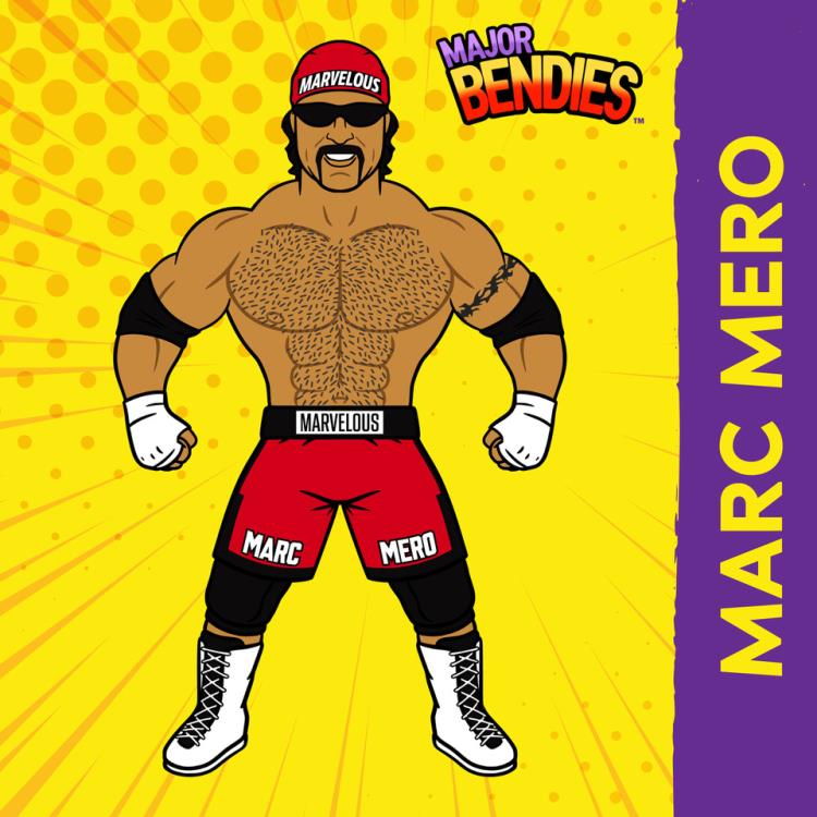 Major Wrestling Figure Podcast Major Bendies Series 7 Marc Mero Action & Toy Figures PWcatalog