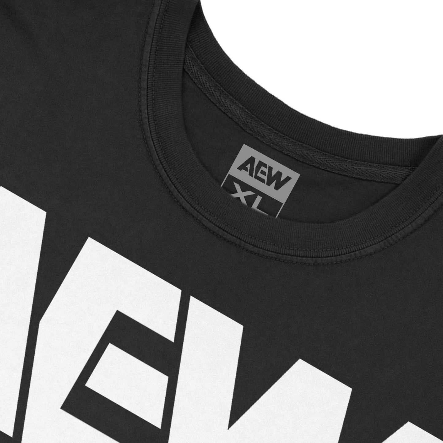 AEW White Logo T-Shirt Black T-Shirt PW Catalog