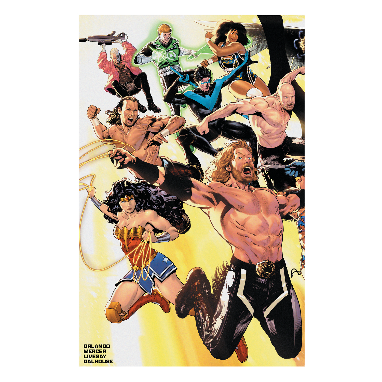 DC x AEW Series 1&2 Giant-Sized Double Issue Comic Book Comics book PW Catalog