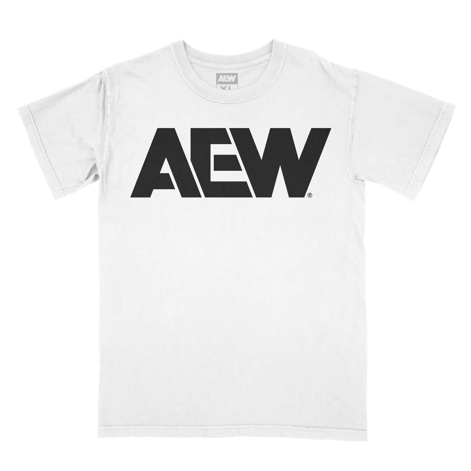AEW Black Logo T-Shirt White T-Shirt PW Catalog
