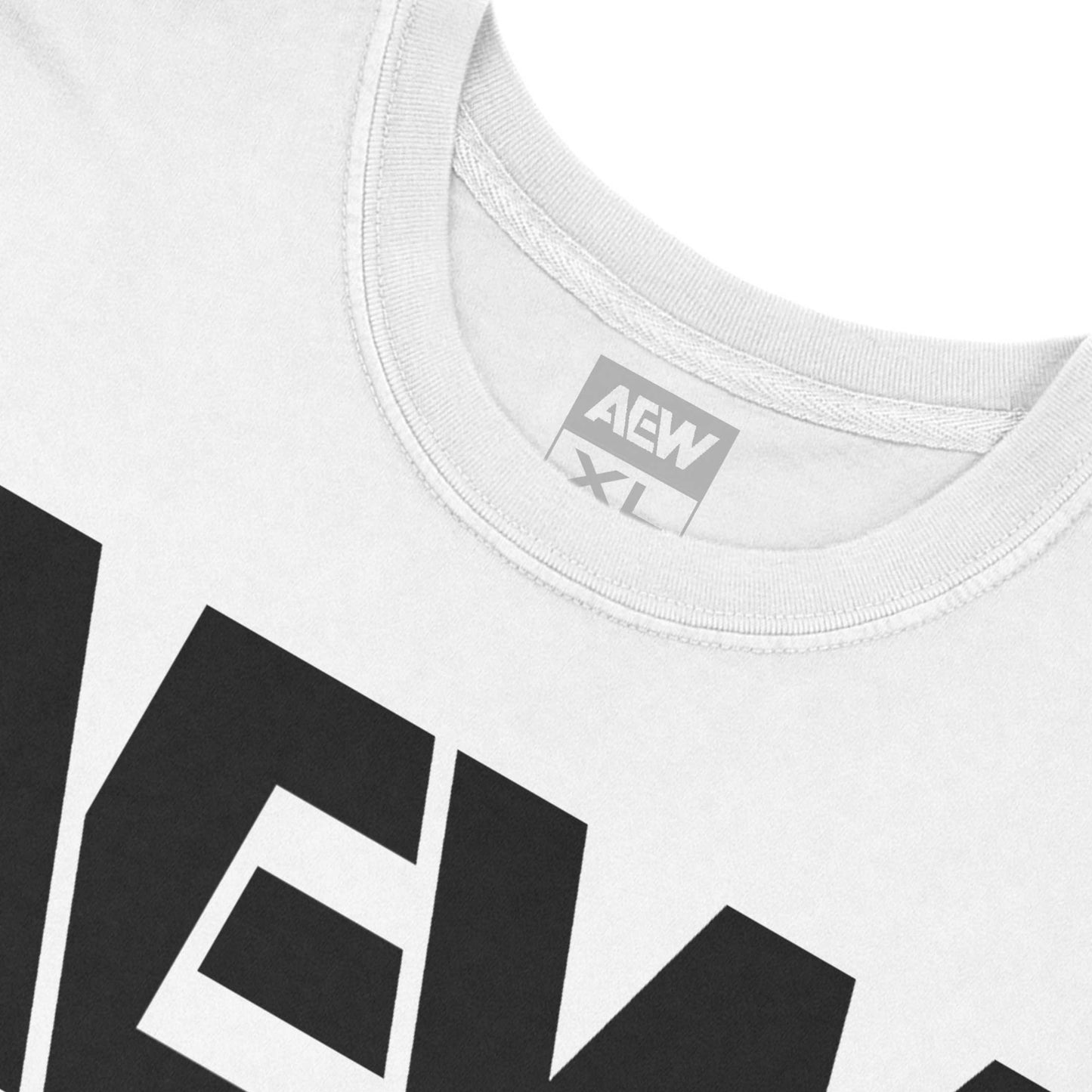 AEW Black Logo T-Shirt White T-Shirt PW Catalog