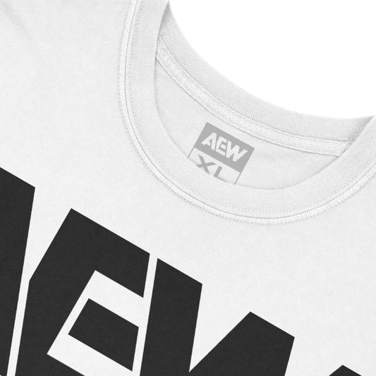 AEW Black Logo T-Shirt White T-Shirt PW Catalog