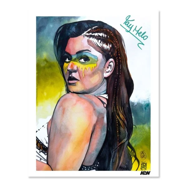 Tay Melo Autographed 11" x 14" Rob Schamberger Art Print art prints PW Catalog