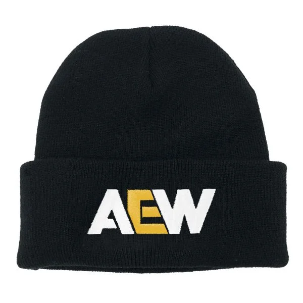 AEW Logo Cuff Beanie Beanie PW Catalog