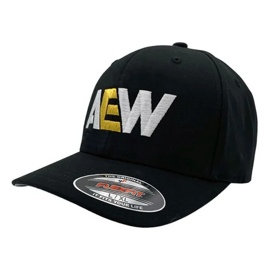 AEW Logo Flexfit Hat L/XL Hat PW Catalog