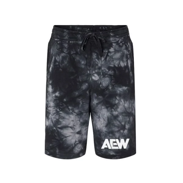 AEW Logo Tie-Dyed Fleece Shorts Shorts PW Catalog