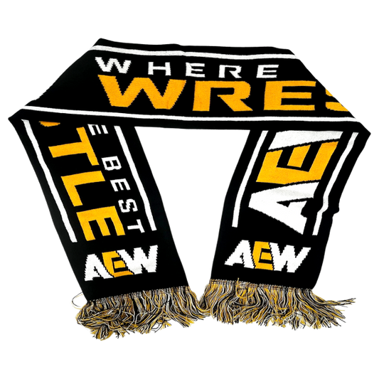 AEW Where The Best Wrestle Knit Scarf Scarf PW Catalog