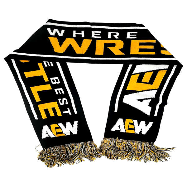 AEW Where The Best Wrestle Knit Scarf Scarf PW Catalog
