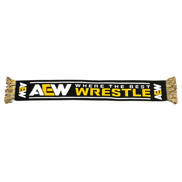AEW Where The Best Wrestle Knit Scarf Scarf PW Catalog