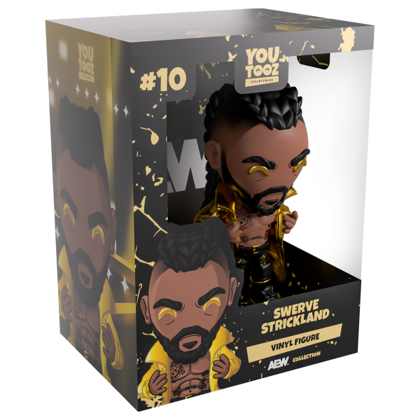 Swerve Strickland ShopAEW Exclusive Gold YouTooz AEW Vinyl Figure PW Catalog