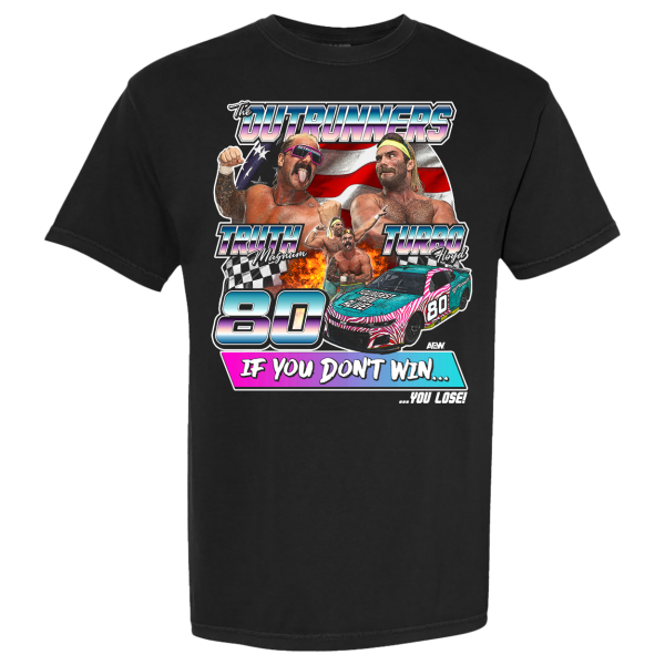 The Outrunners The Fastest Men Alive T-Shirt Black T-Shirt PW Catalog