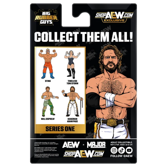 AEW Major Big Rubber Guys Hangman Adam Page Series 1