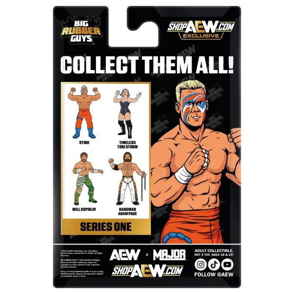 AEW Major Big Rubber Guys Sting Series 1 Icons