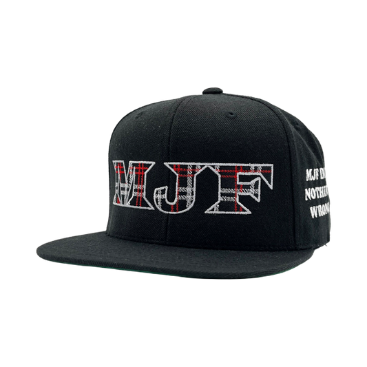 MJF Did Nothing Wrong Premium Embroidered Flatbill Snapback Hat PW Catalog