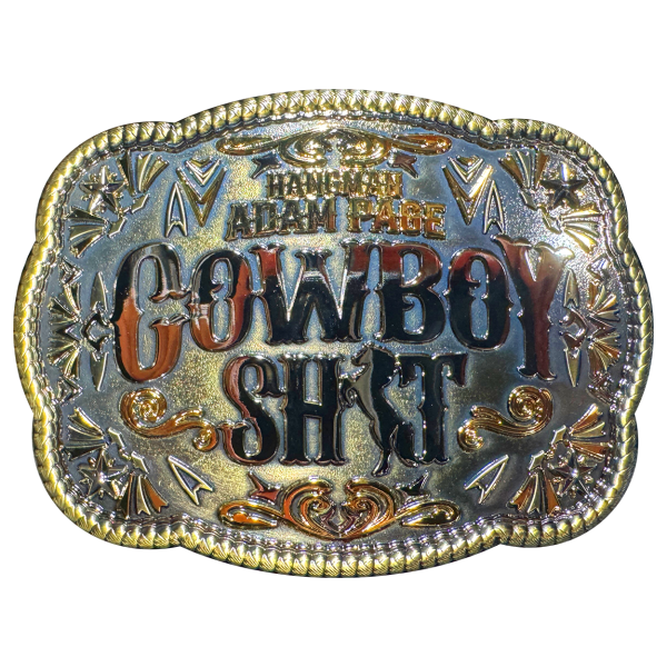 Hangman Adam Page 5"x3" Cowboy Shit Belt Buckle Belt Buckles PW Catalog