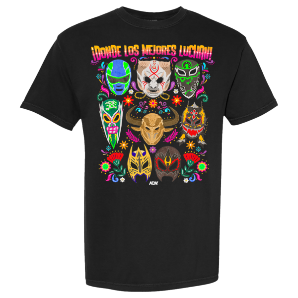 AEW Hispanic Heritage Month ¡Donde Los Mejores Luchan! T-Shirt T-Shirt PW Catalog