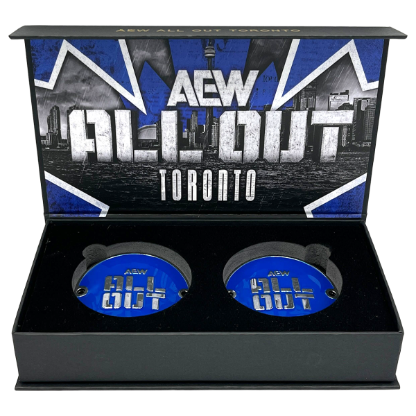 AEW ALL OUT Toronto Commemorative Championship Replica Side Plate Box Set PW Catalog