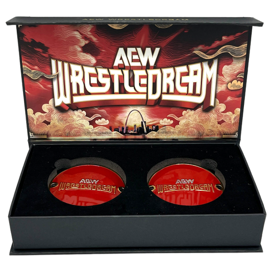 AEW WrestleDream 2025 Commemorative Championship Replica Side Plate Box Set PW Catalog