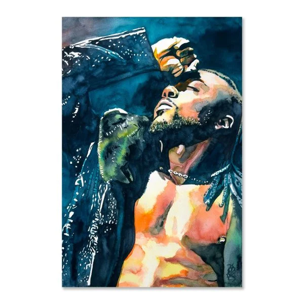 Swerve Strickland The Art of Rob Schamberger 24" x 36" Poster Print Poster PW Catalog