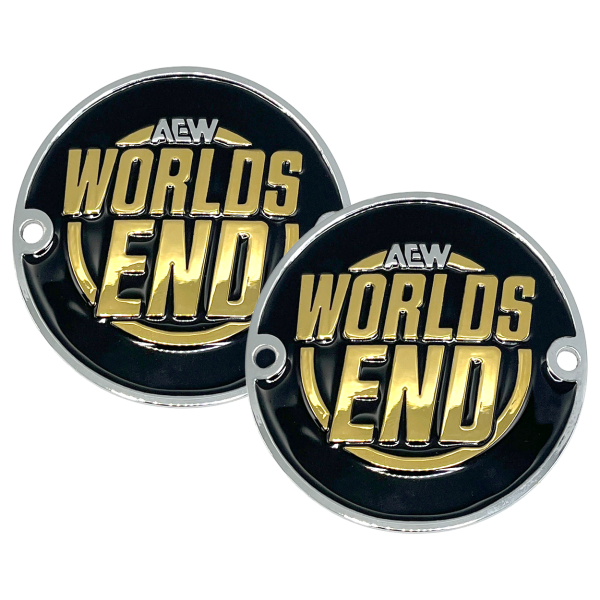 AEW Worlds End 2025 Commemorative Championship Replica Side Plate Box Set PW Catalog