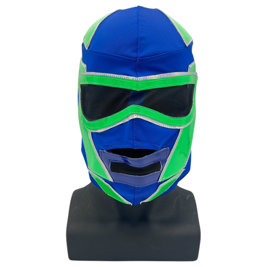 Hologram Luchador Mask Blue and Green masks PW Catalog