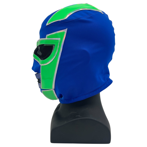 Hologram Luchador Mask Blue and Green masks PW Catalog