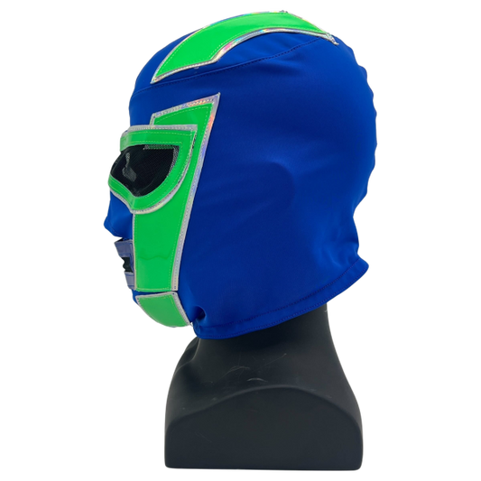 Hologram Luchador Mask Blue and Green masks PW Catalog