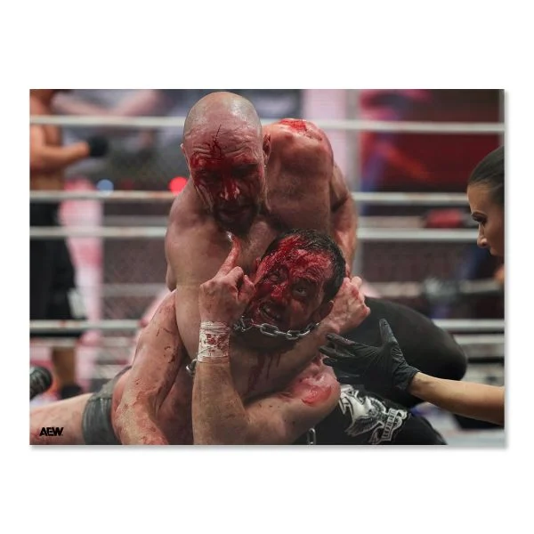 Kyle O'Reilly O'Reilly Defiant AEW Blood and Guts 2025 Memorable Moments Art Print By Ryan Loco PW Catalog