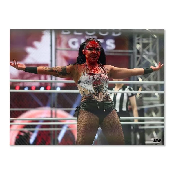 Skye Blue This is My Match! AEW Blood and Guts 2025 Memorable Moments Art Print By Ryan Loco art prints PW Catalog