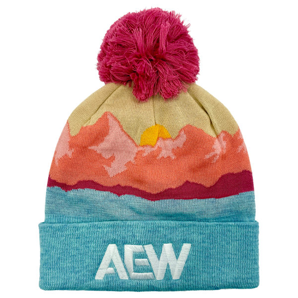 AEW Logo Embroidered Grand Recycled Beanie Mountain Morning Beanie PW Catalog