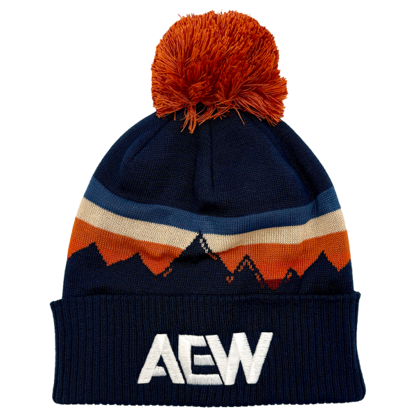 AEW Logo Embroidered Grand Recycled Beanie Aspen Glow Beanie PW Catalog