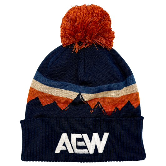 AEW Logo Embroidered Grand Recycled Beanie Aspen Glow Beanie PW Catalog