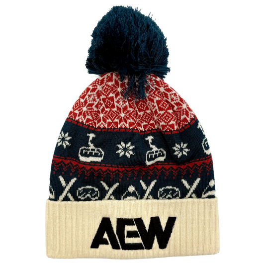 AEW Logo Embroidered Grand Recycled Beanie Chairlift Beanie PW Catalog