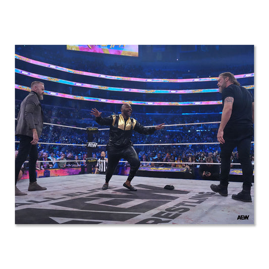Cope and Cage Circle Stokely Hathaway AEW Revolution 2026 Memorable Moments Art Print By Lee South art prints PW Catalog