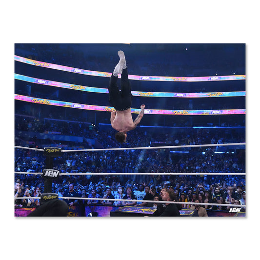 Will Ospreay Returns and Takes Flight! AEW Revolution 2026 Memorable Moments Art Print By Lee South Poster PW Catalog